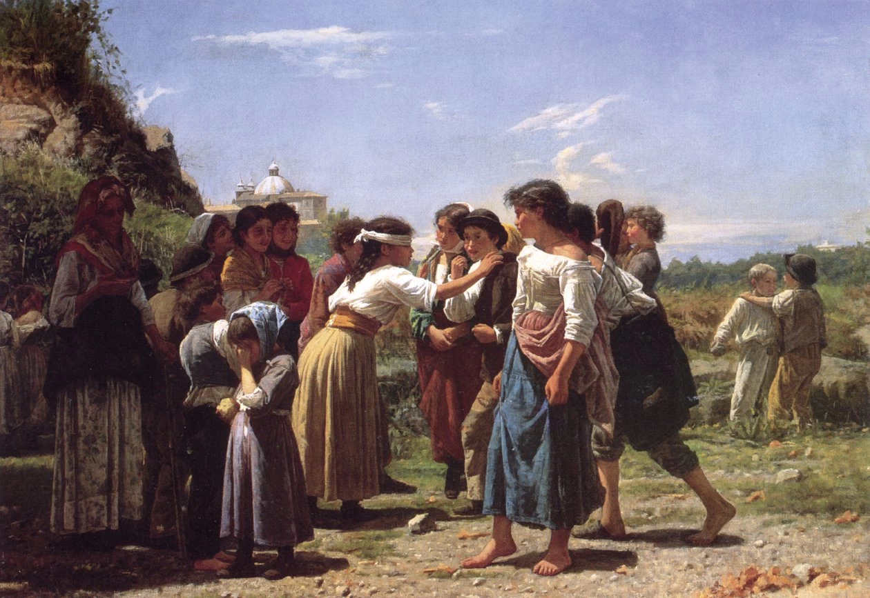 Noè Bordignon - La mosca cieca ,1874, Gallerie dell'Accademia, Venezia